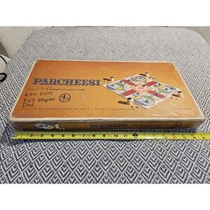 Vintage 1959 Parcheesi Gold Seal Edition Complete Selchow And Righter Board Game
